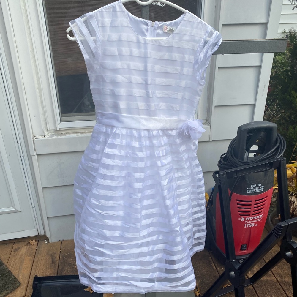 Used girl kids white dress